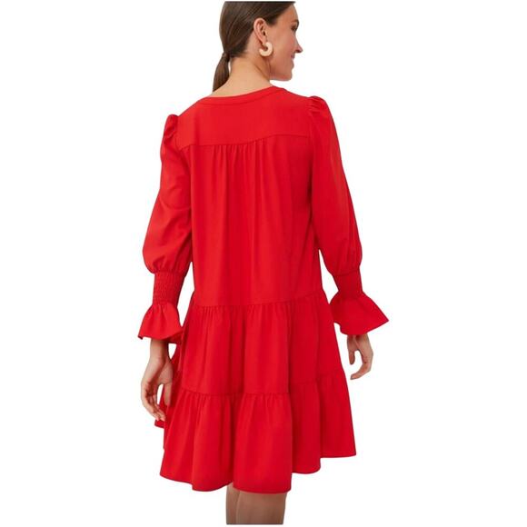 TUCKERNUCK Pomander Place Red Crepe
Kenzo Ruffle long sleeve Dress S Oldmoney - Picture 7 of 7